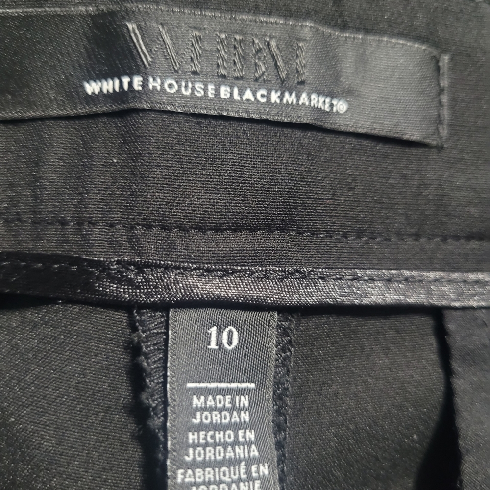 White House Black Market Black Flare Pants - Picture 4 of 5